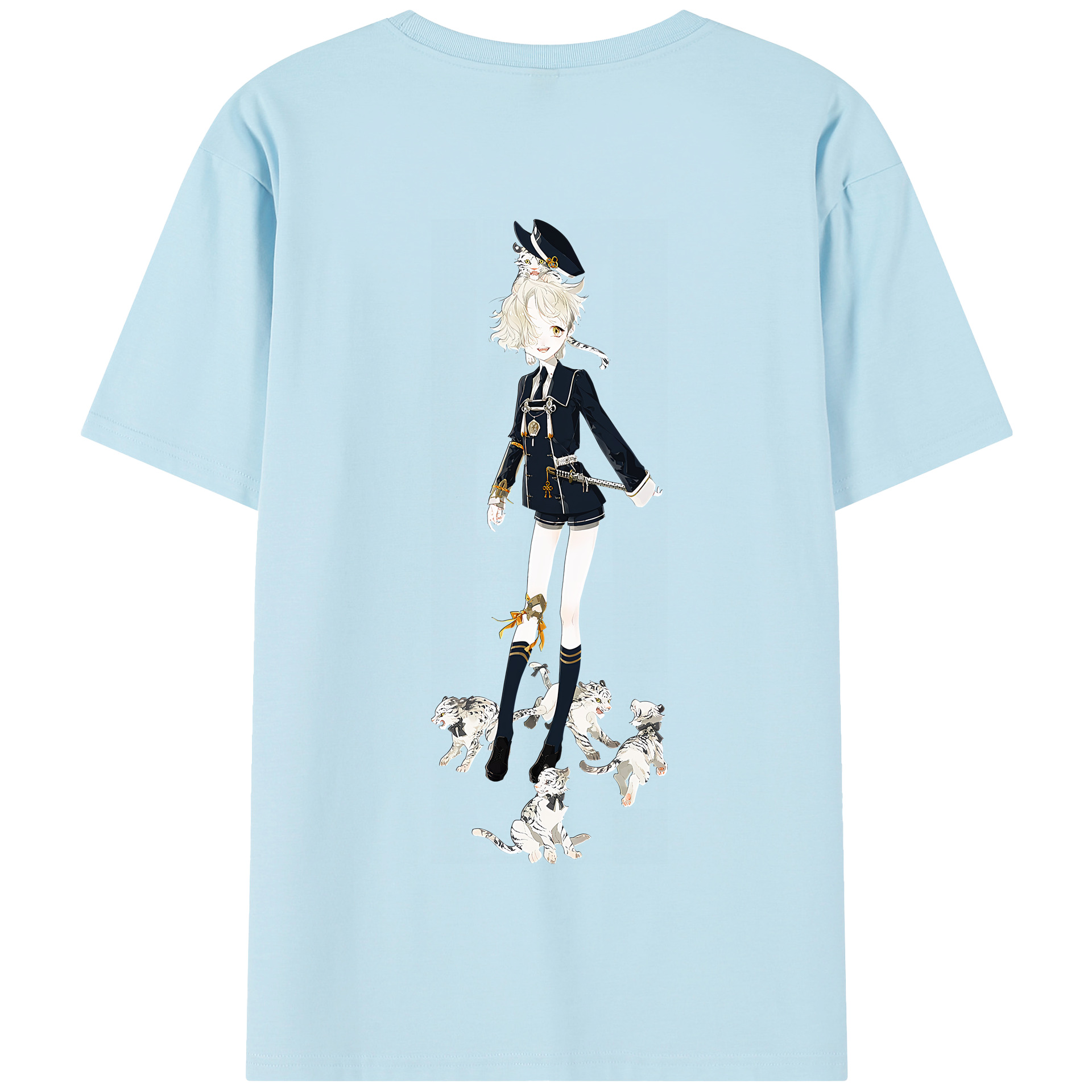 （画像用） 刀剣乱舞 Touken Ranbu 綿100％半袖Tシャツ（背面プリント）